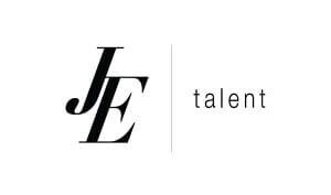 Carolina Riesgo Bilingual Voiceover Artist JE Talent Logo